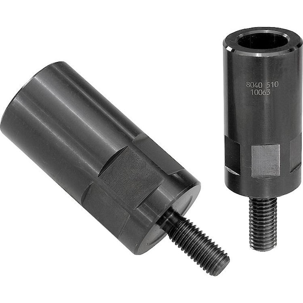 Clamping Hook Holder, Form:B With Hexagon, D1=M08, D2=M08, L=55